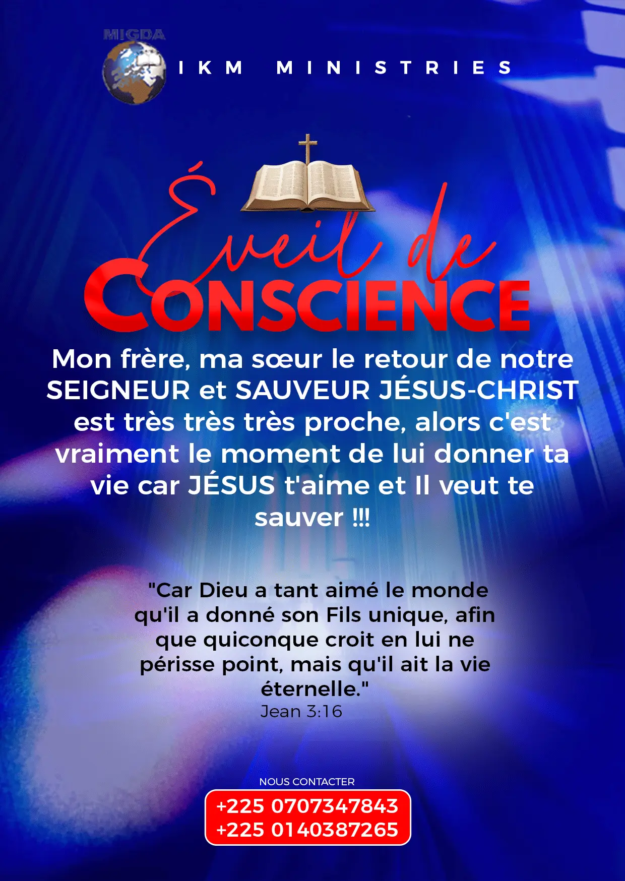 Flyer Évangélisation Éveil de Conscience